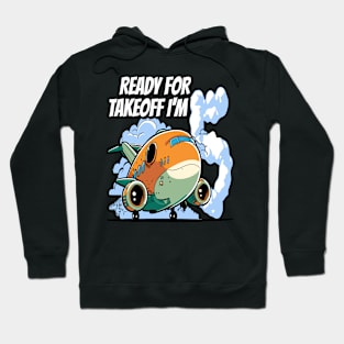 Ready for Takeoff I'm 5 - 5nd Birthday Boy Airplane Theme Hoodie